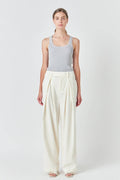 Heather Grey Basic Ribbed Tank Top