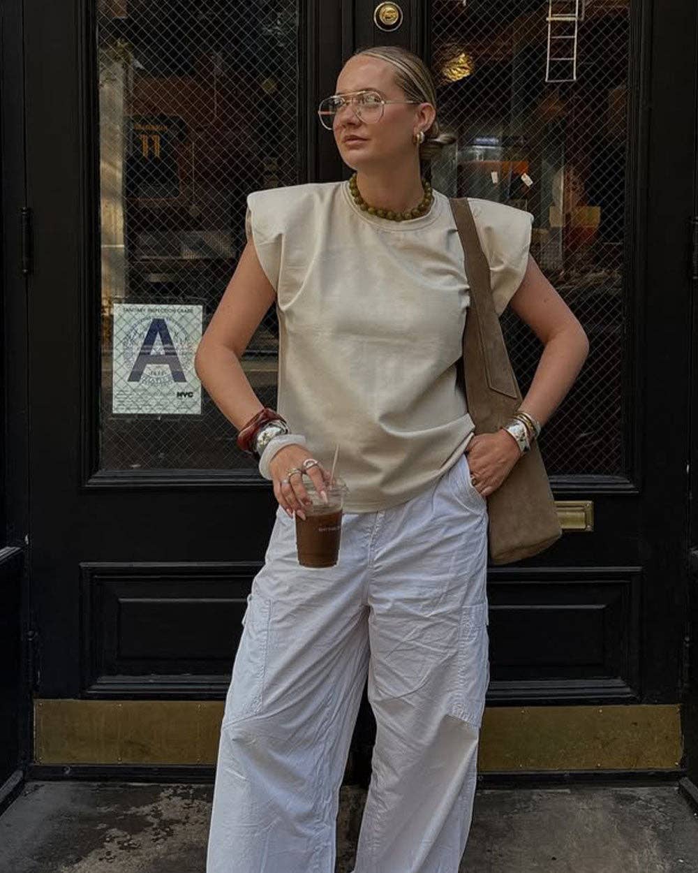 Spencer Blue Light Glasses: Gold Sunglasses