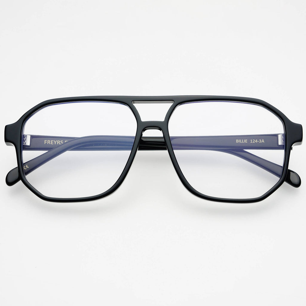 Billie Blue Light Readers Reading Glasses Unisex Eyeglasses : Black / +1.00