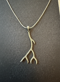 Silver Genuine Diamond Branch (pendant only)
