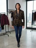 Camo Blazer With Detachable Puffer Jacket