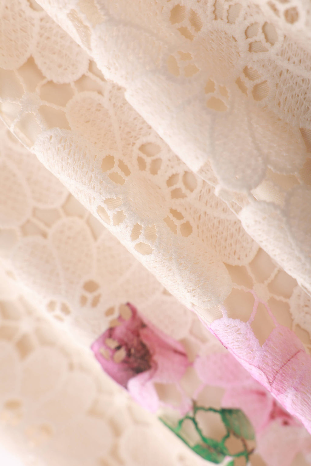 Lace Embroidered Wide Leg