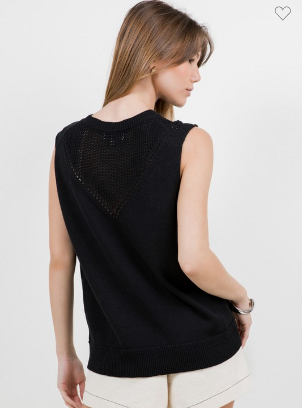 Black Ribbed Tank