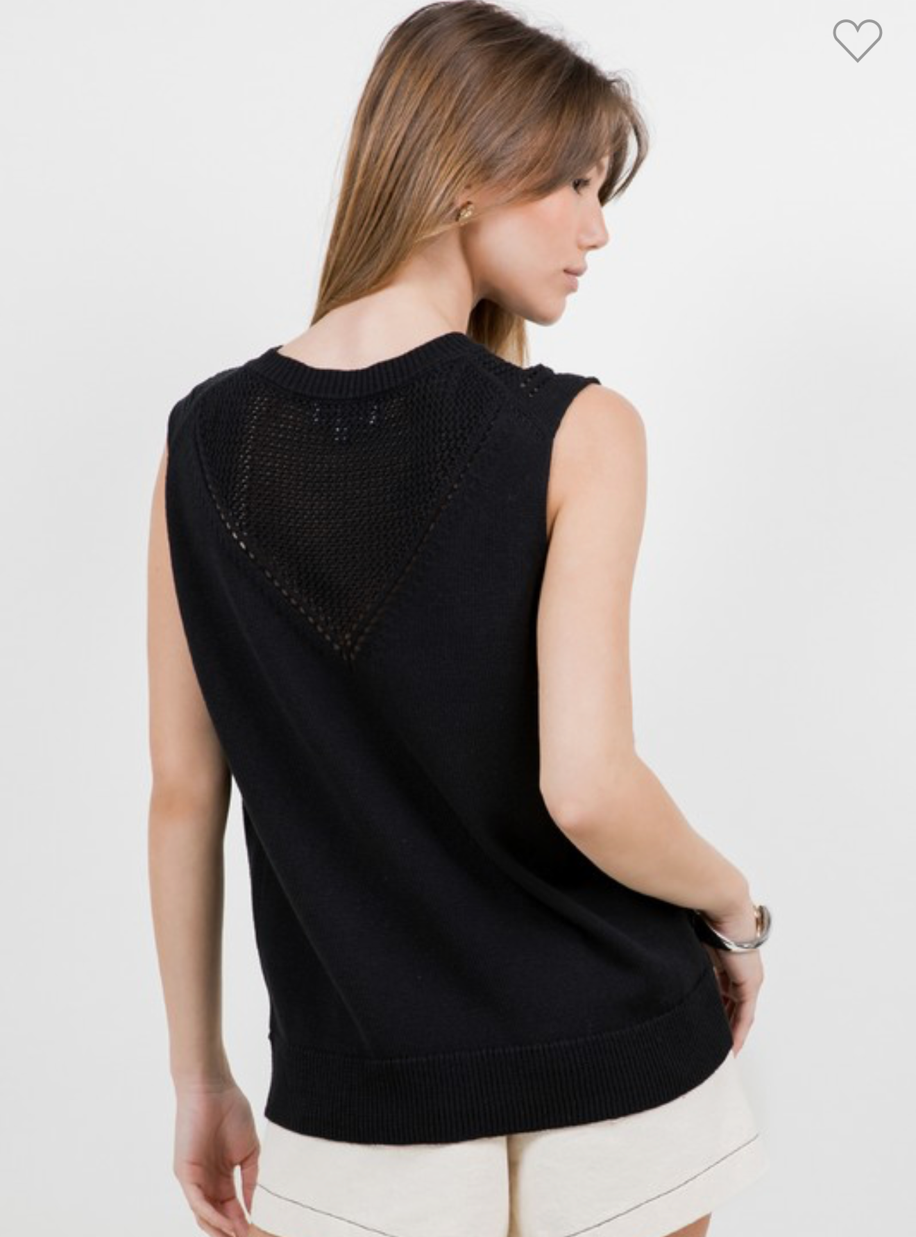 Black Ribbed Tank