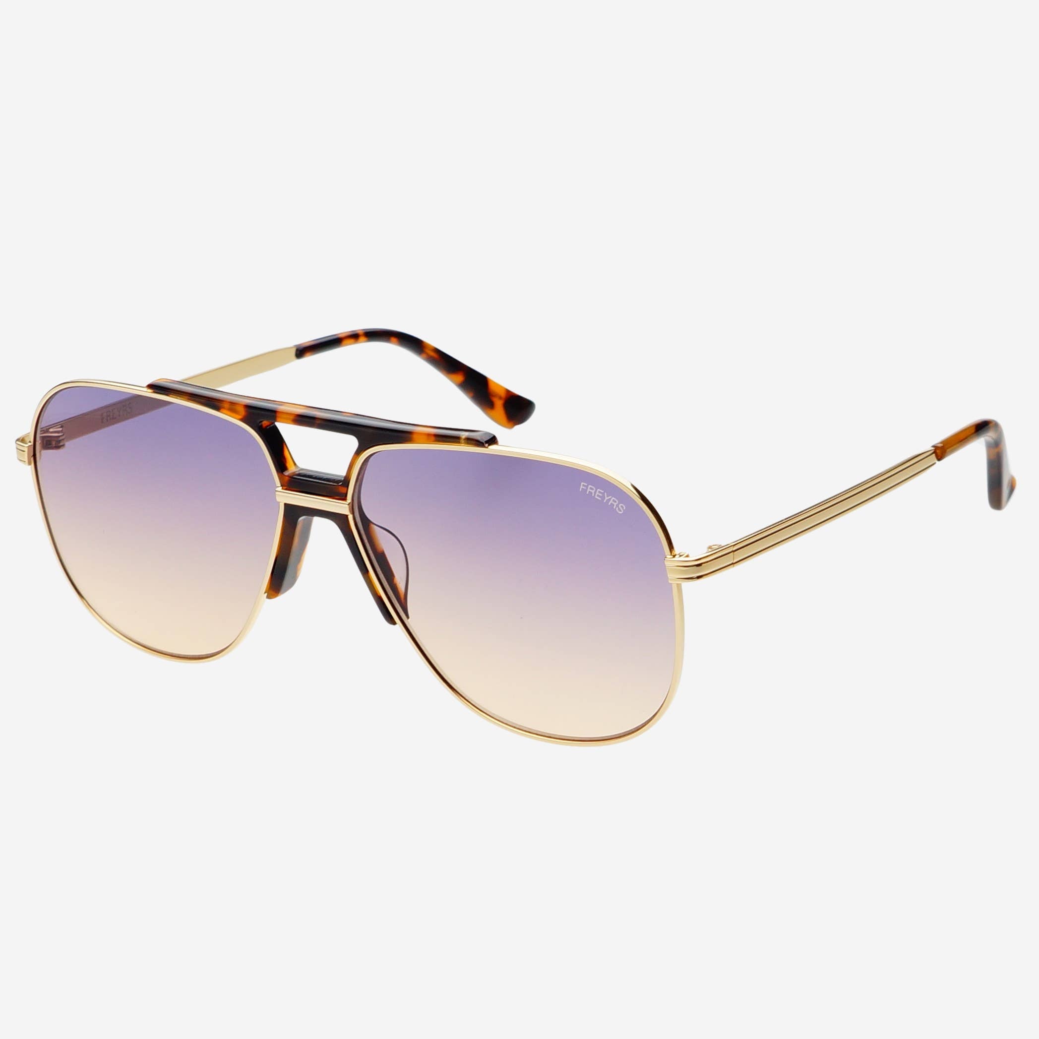 Logan ( NEW ) Acetate Aviator Unisex Sunglasses: Sunrise