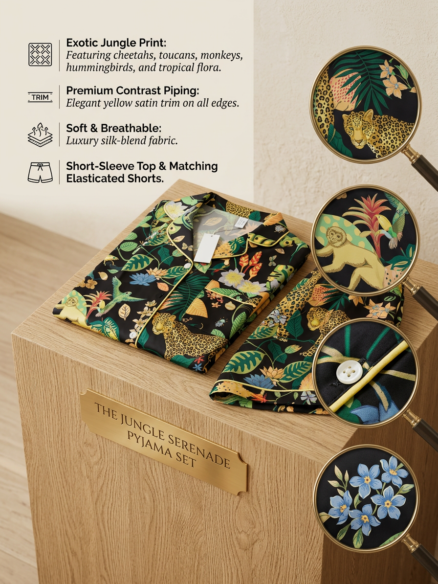 Jungle Rayon and Silk Pj Set