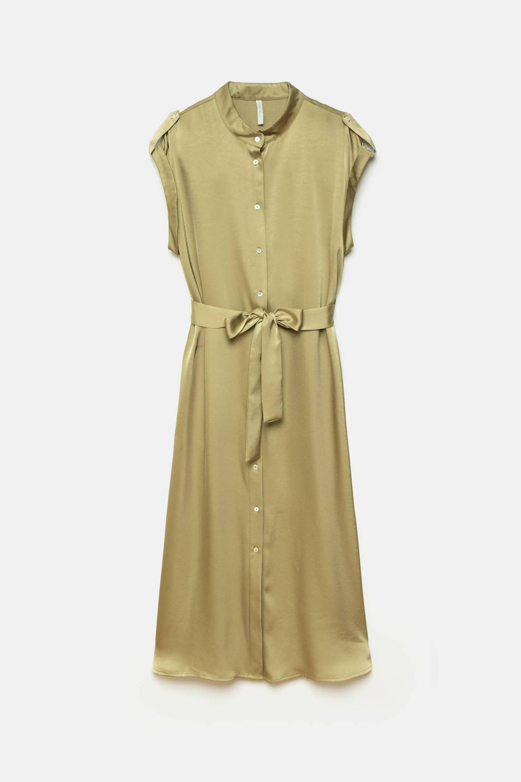 Button Down Satin Dress
