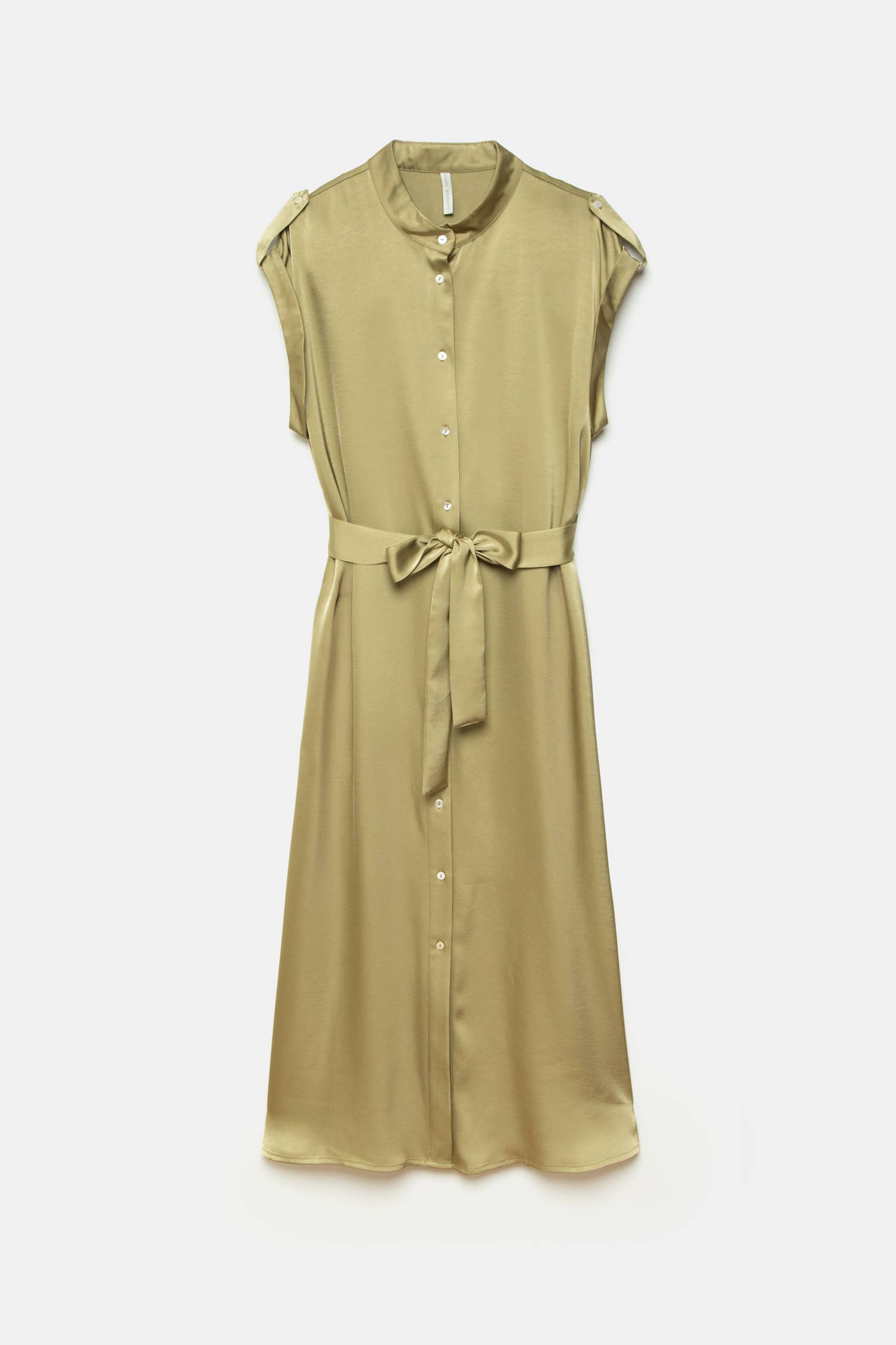 Button Down Satin Dress