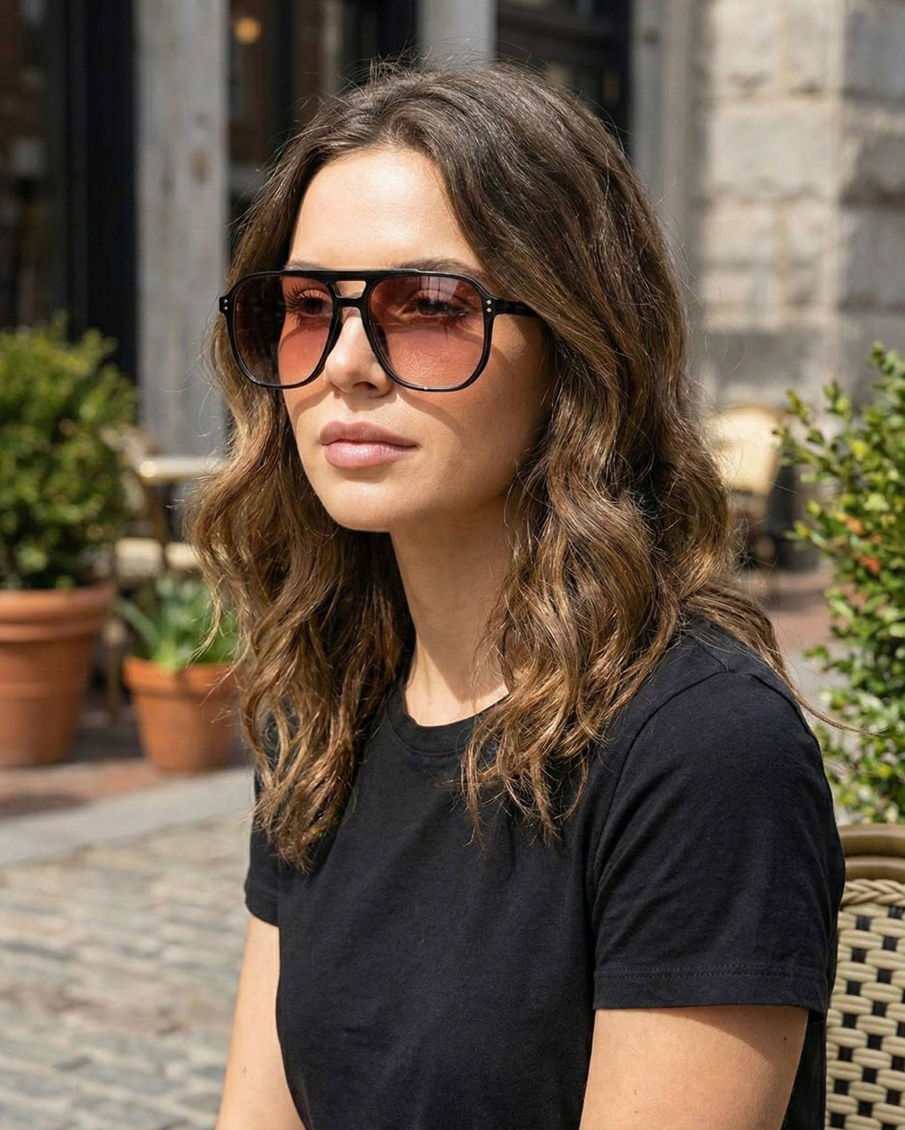 Skye Black/Rose Sunglasses