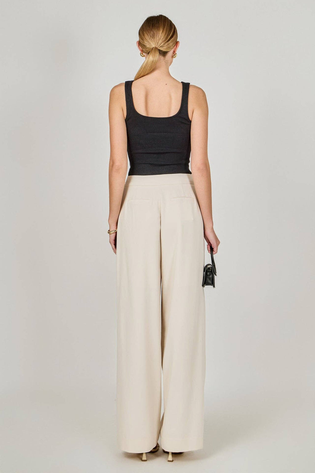 Wrap Tie Ivory Trousers