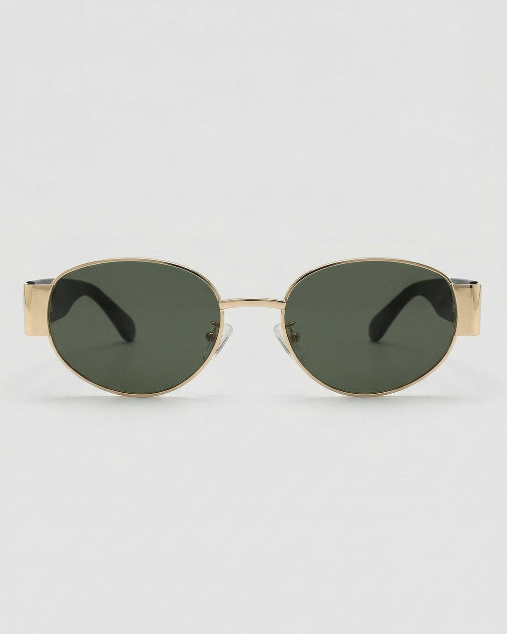 Elliott Polarized Sunglasses: Green/Gold