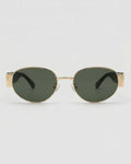 Elliott Polarized Sunglasses: Green/Gold