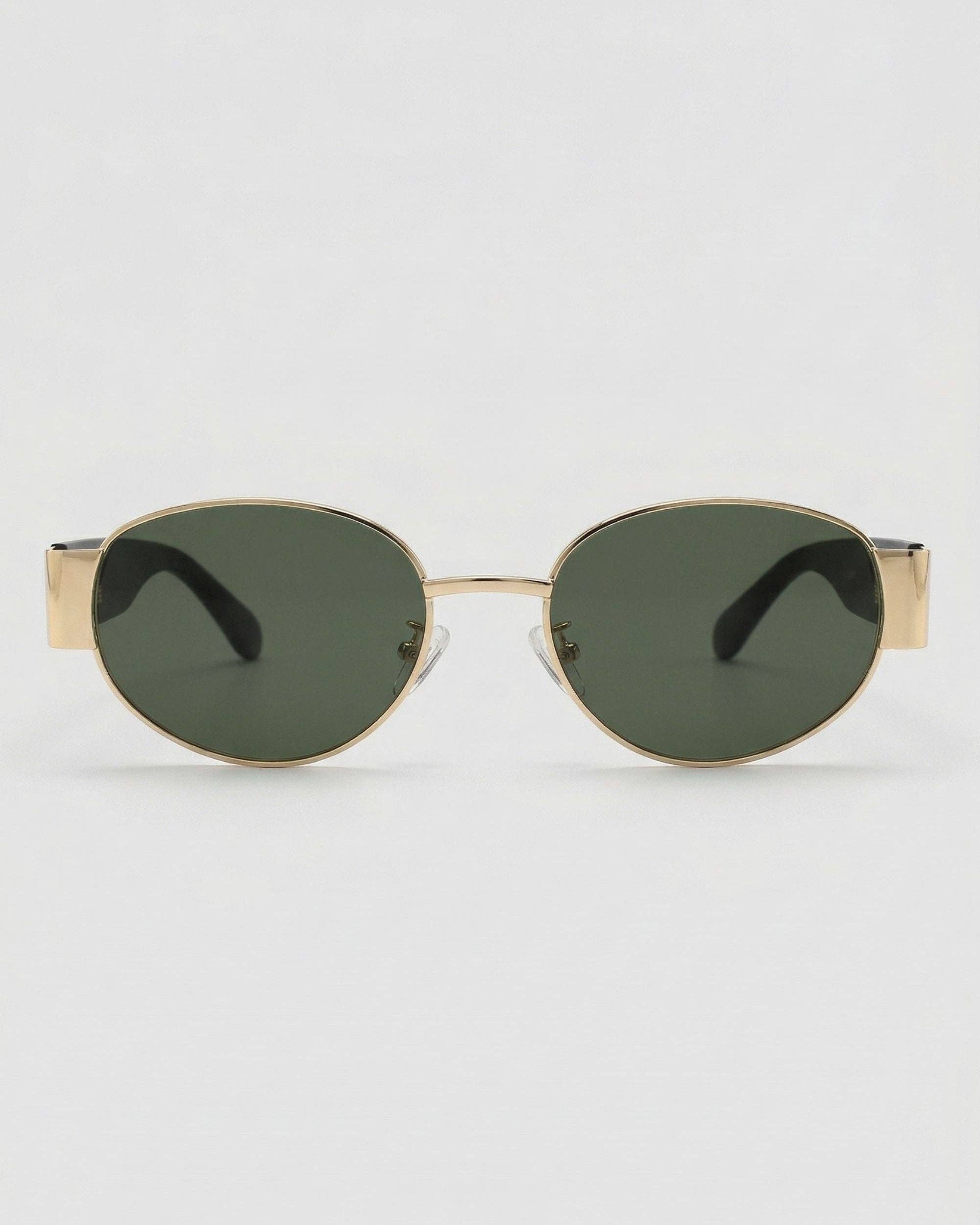 Elliott Polarized Sunglasses: Green/Gold