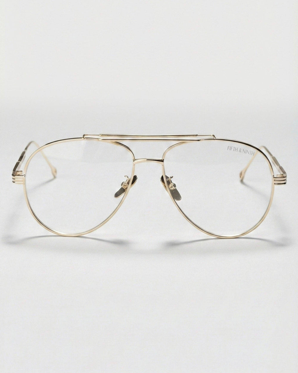 Spencer Blue Light Glasses: Gold Sunglasses