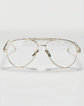 Spencer Blue Light Glasses: Gold Sunglasses