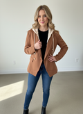 Helen Double Breasted Blazer With Detachable Hoodie