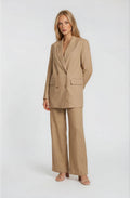Camel Wide Leg Every Ocassion Suit Set