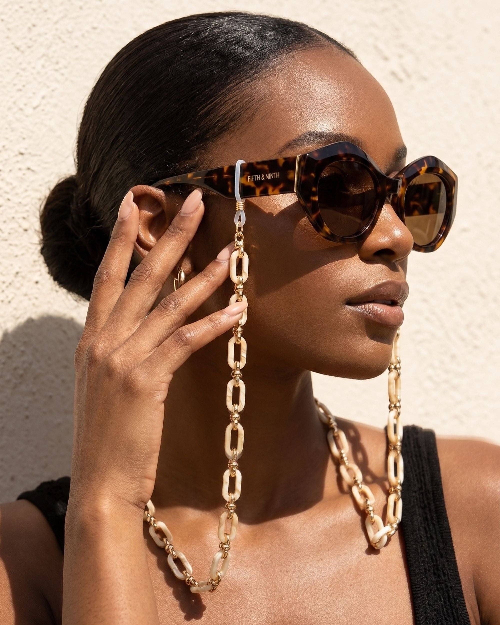 Muse Eyewear Chain: Beige