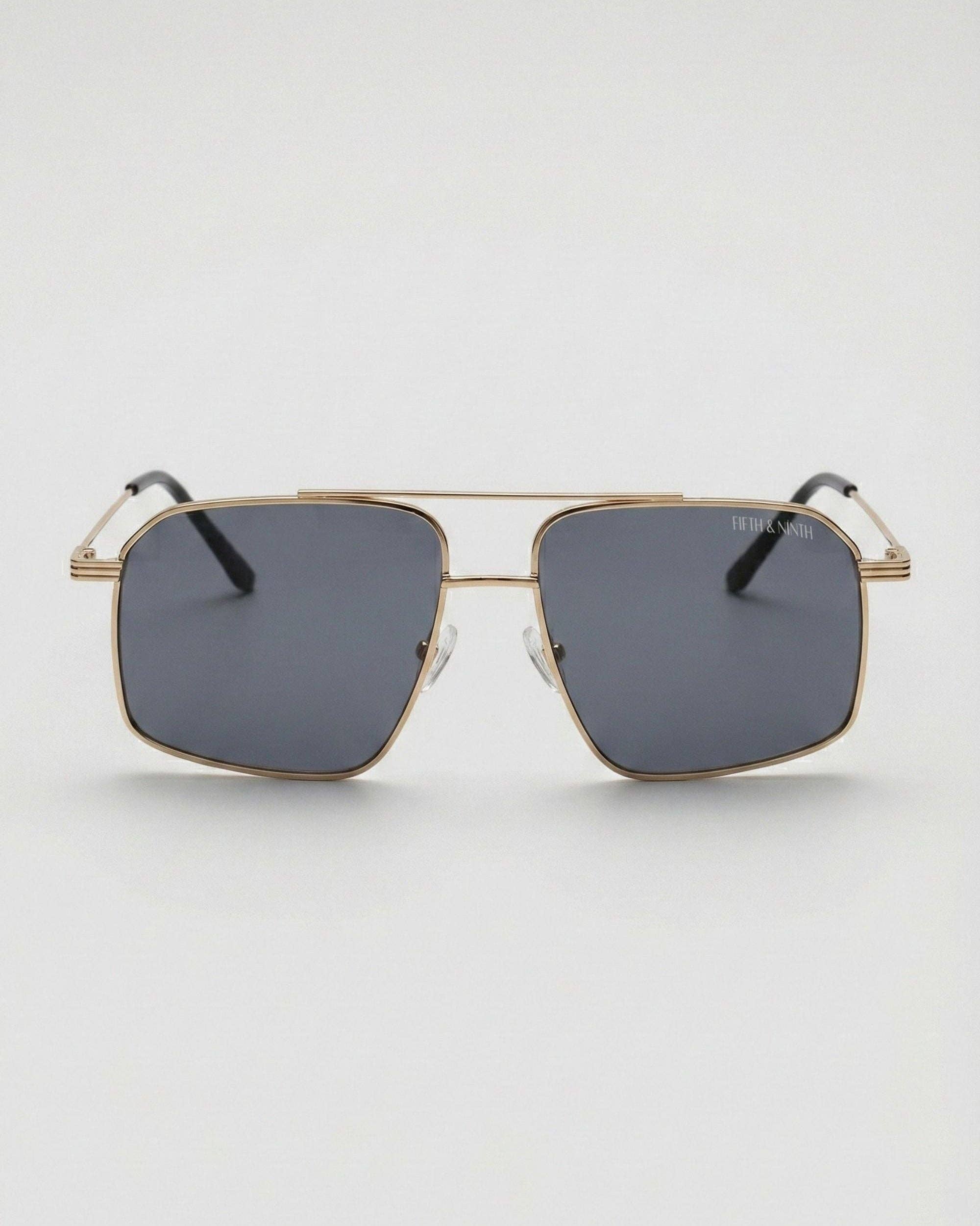 Arden Sunglasses: Black/Gold / 100% UV Protection