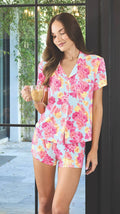 Bamboo PJ Set - Blue + Rose Floral