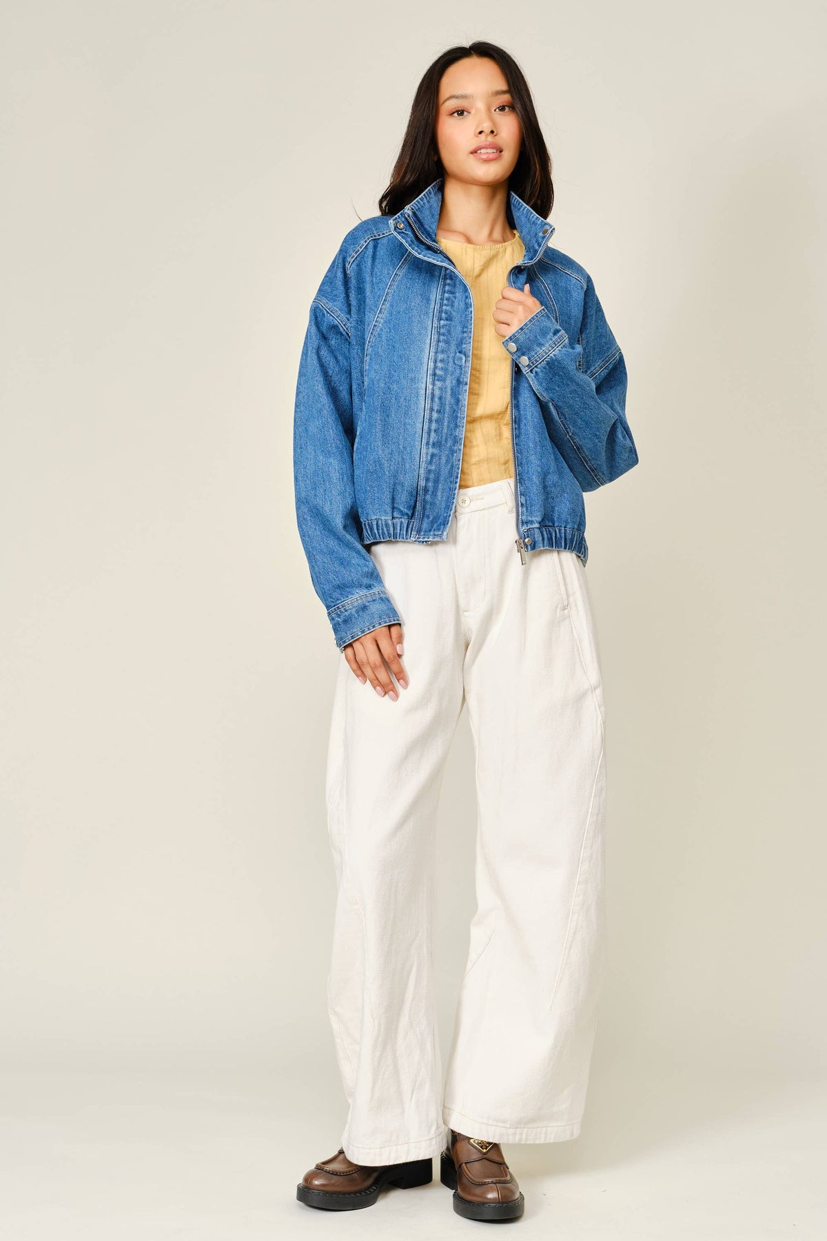Denim Bomber Jacket