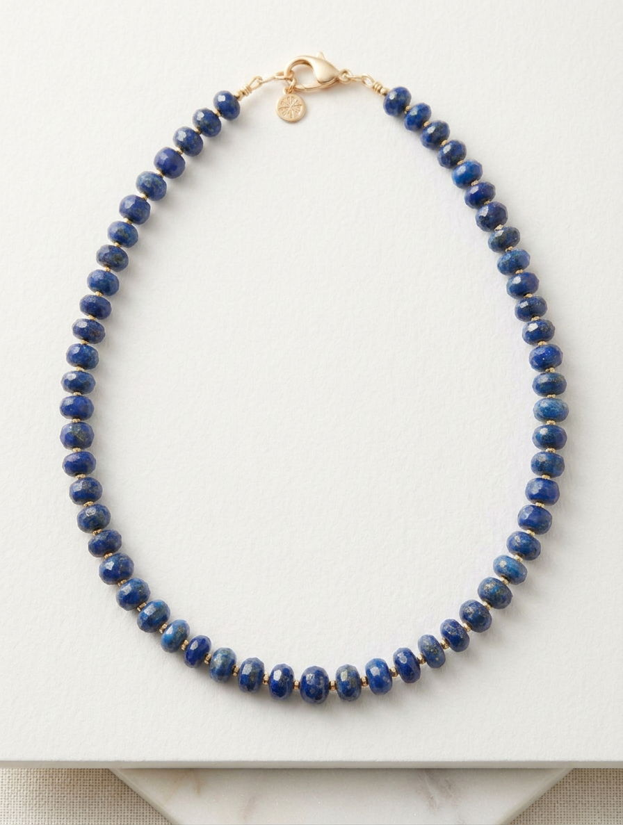 Lapis Lazuli 16” Natural Stone Necklace