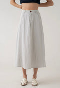 A-Line White All Day Every Day Skirt