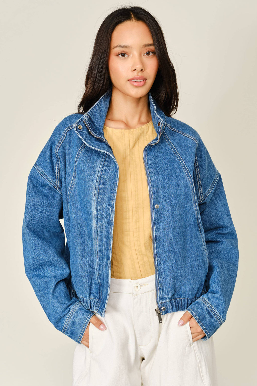 Denim Bomber Jacket