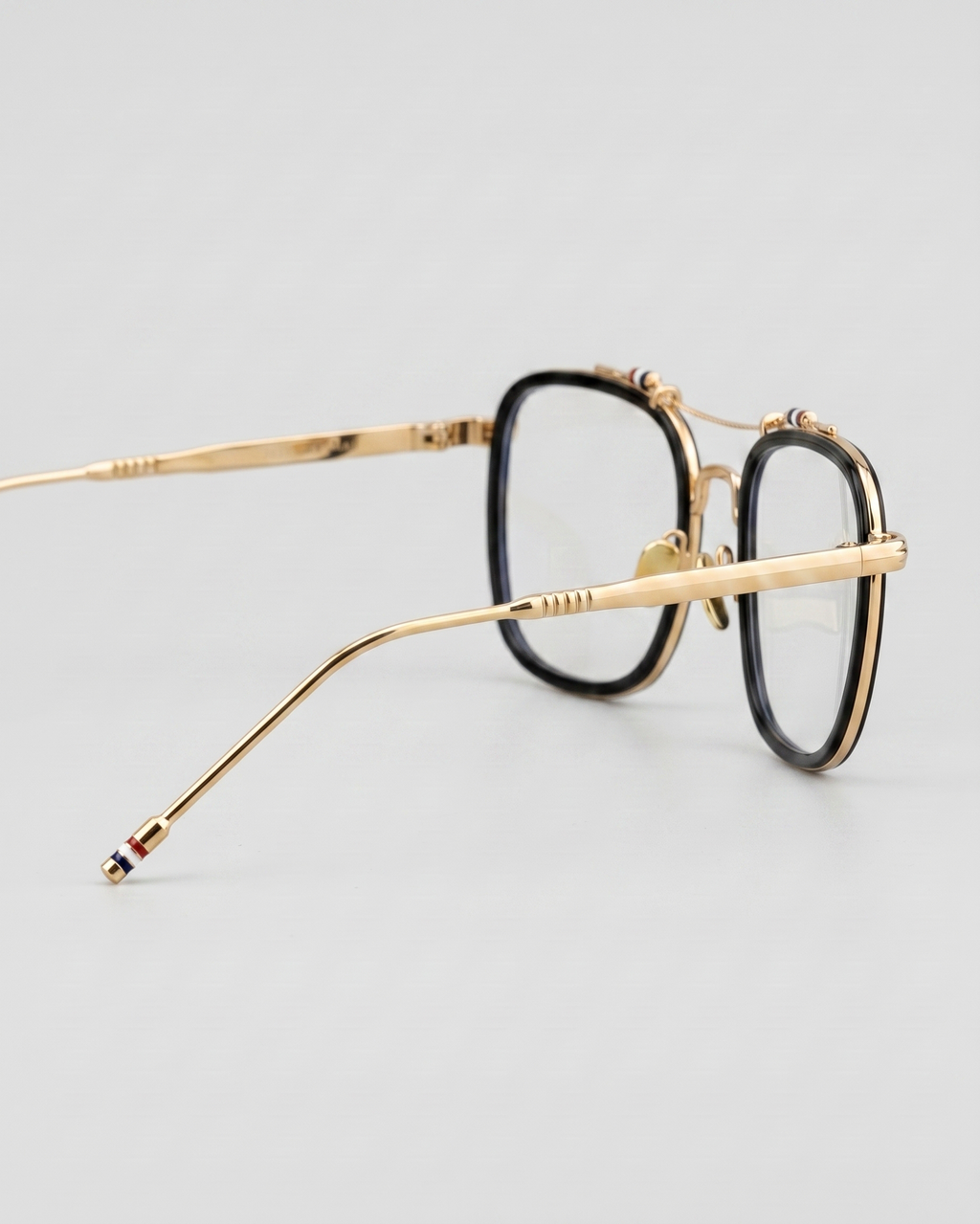 Mira Blue Light Glasses: Black/Gold