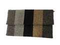 Multicolor Stripe Beaded Clutch