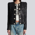 Chic Sequin Diamond Jacket