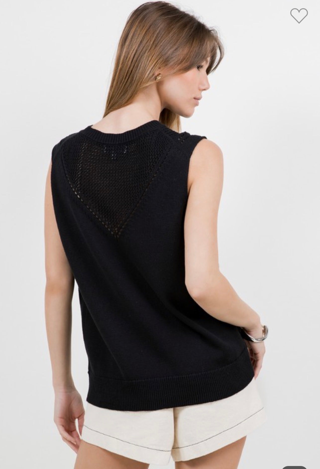 Black Ribbed Tank