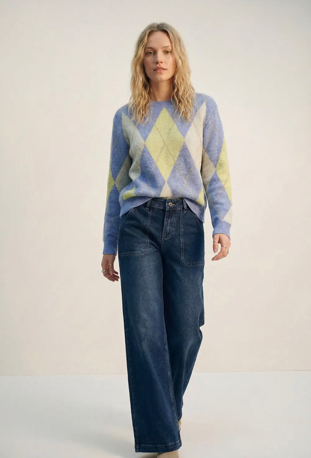 Wide Leg Denim With Utility Pockets