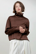 Soft Blouse With Back Collar Detail