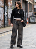 Suede Like Studded Multi Layer Thin Brown Belt