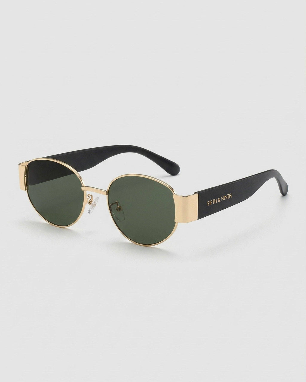 Elliott Polarized Sunglasses: Green/Gold