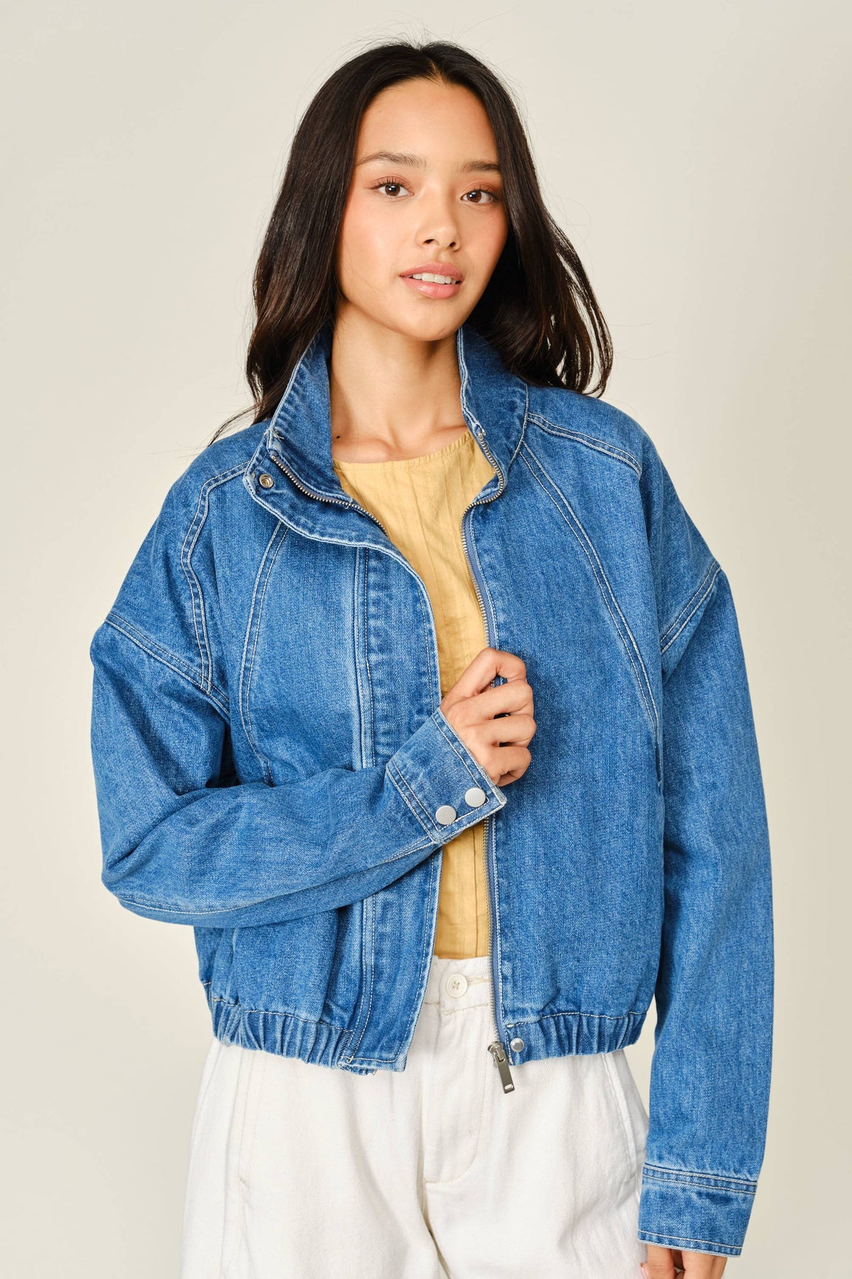 Denim Bomber Jacket