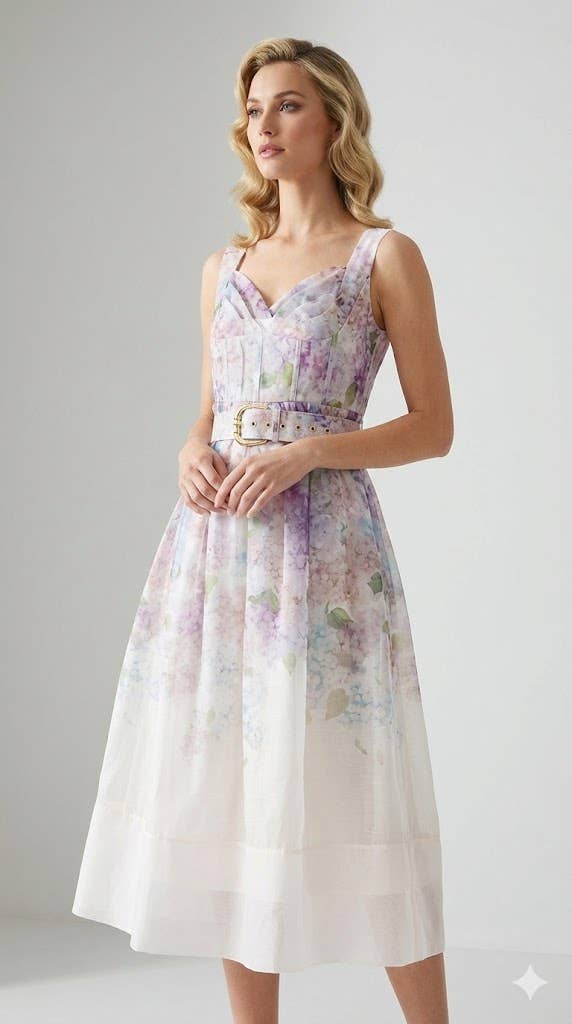 Floral Bustier Dress