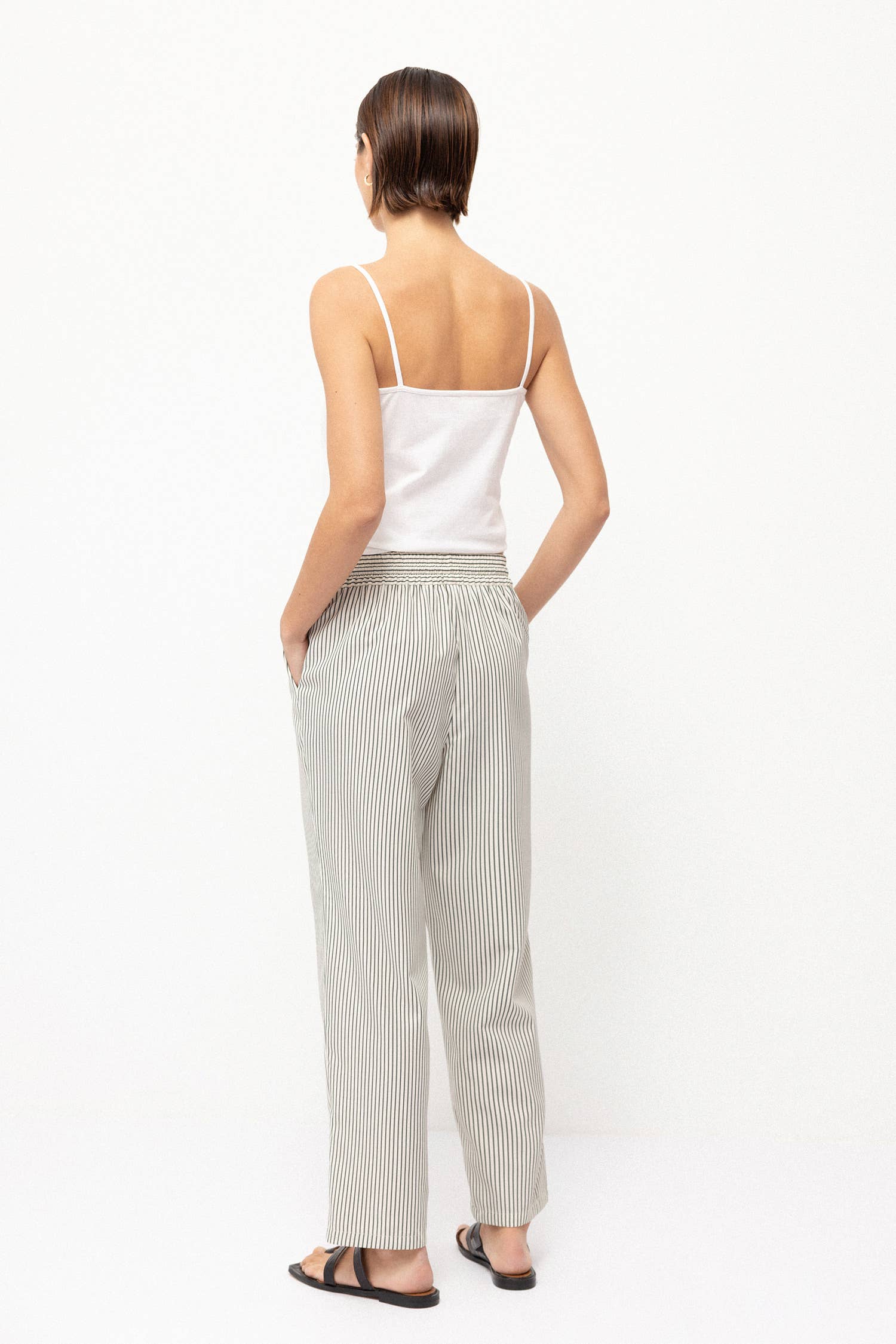 Striped Jogger Dress Pants