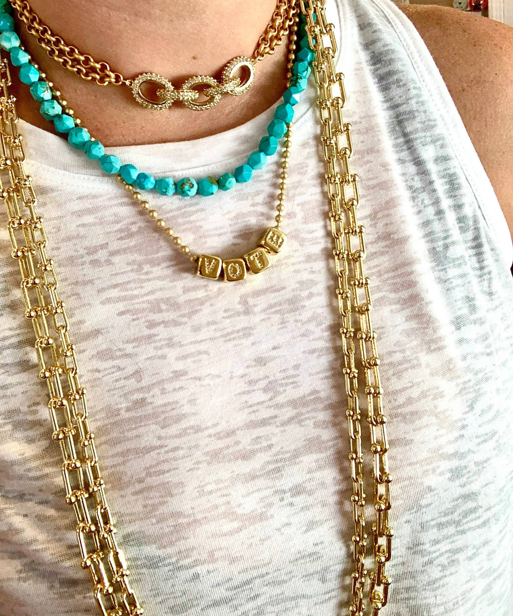 Chain Link Choker: Gold
