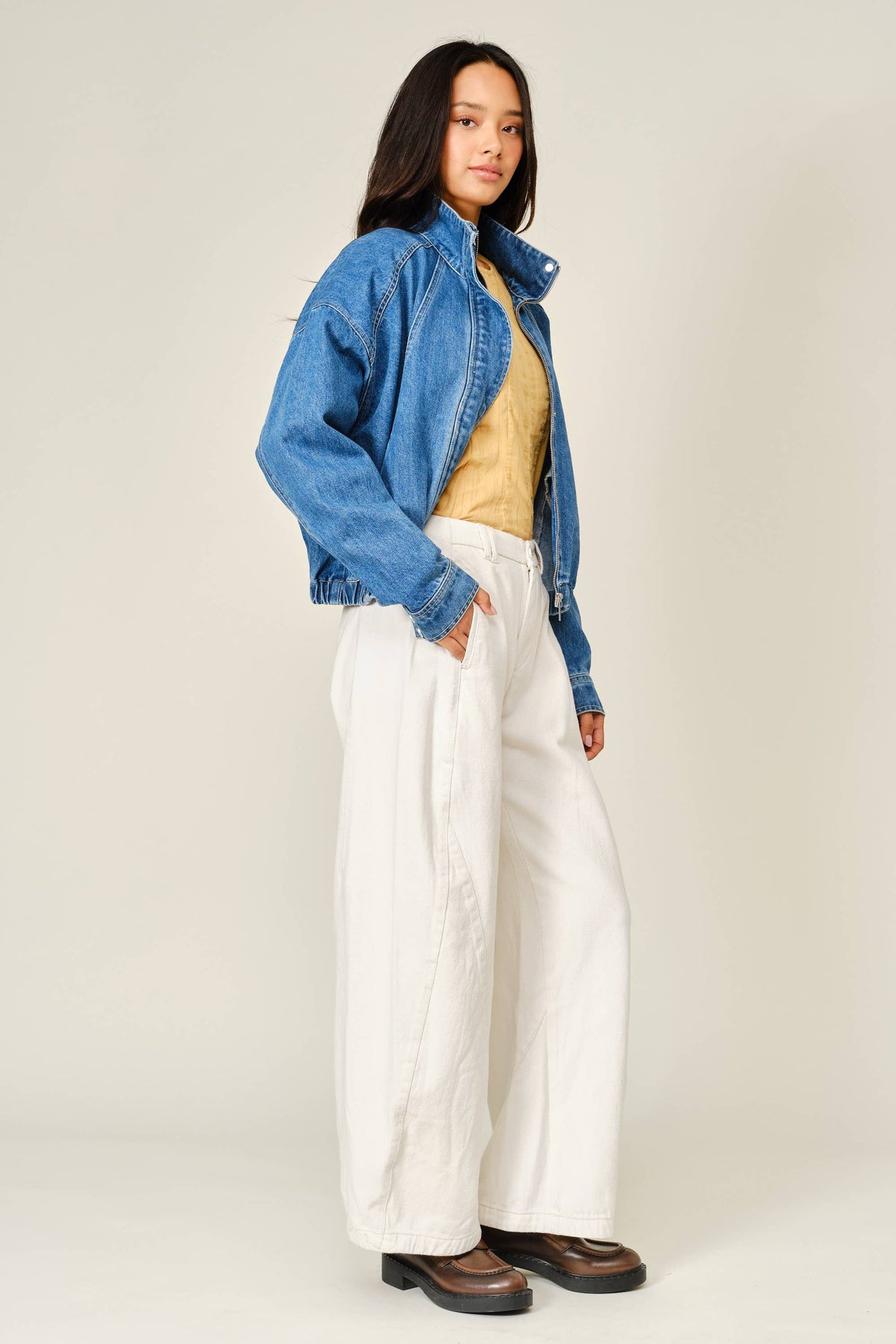Denim Bomber Jacket