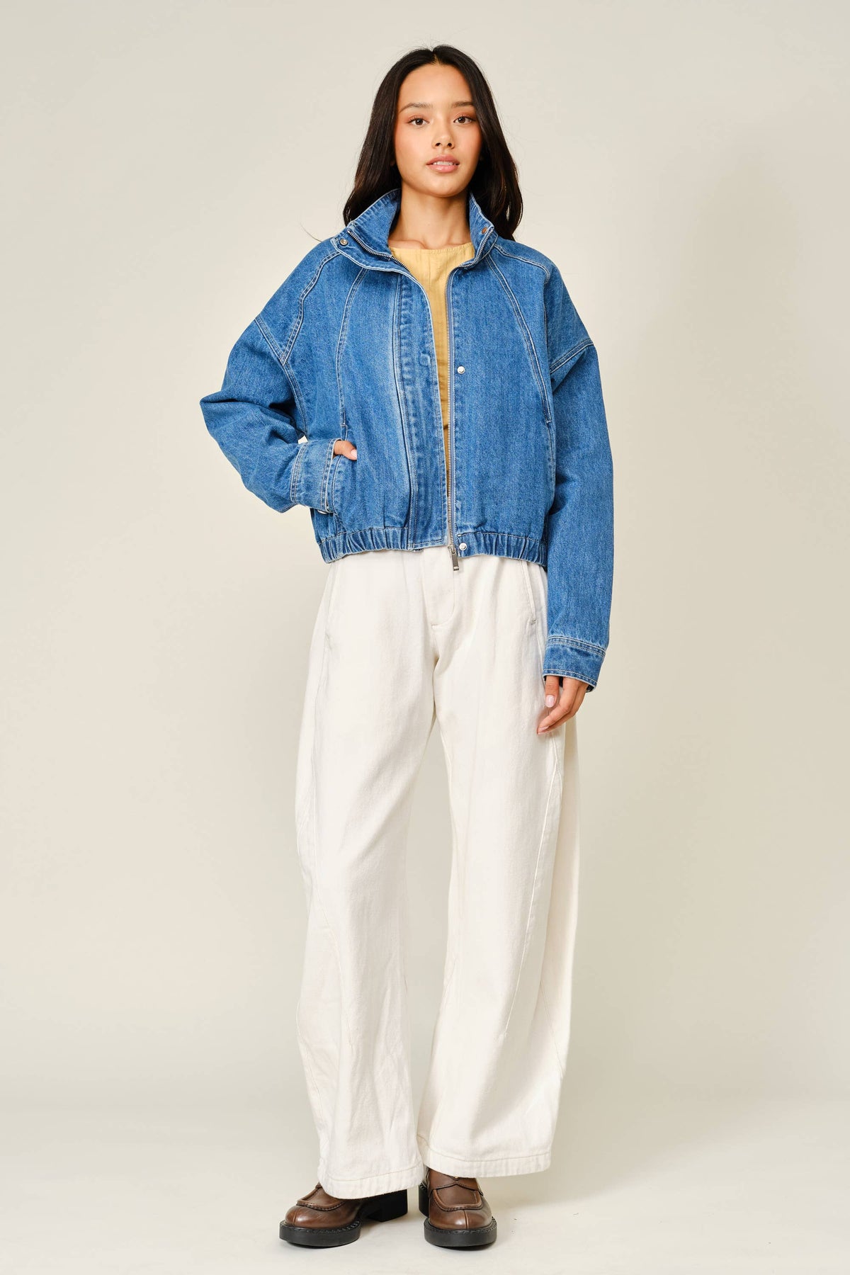 Denim Bomber Jacket