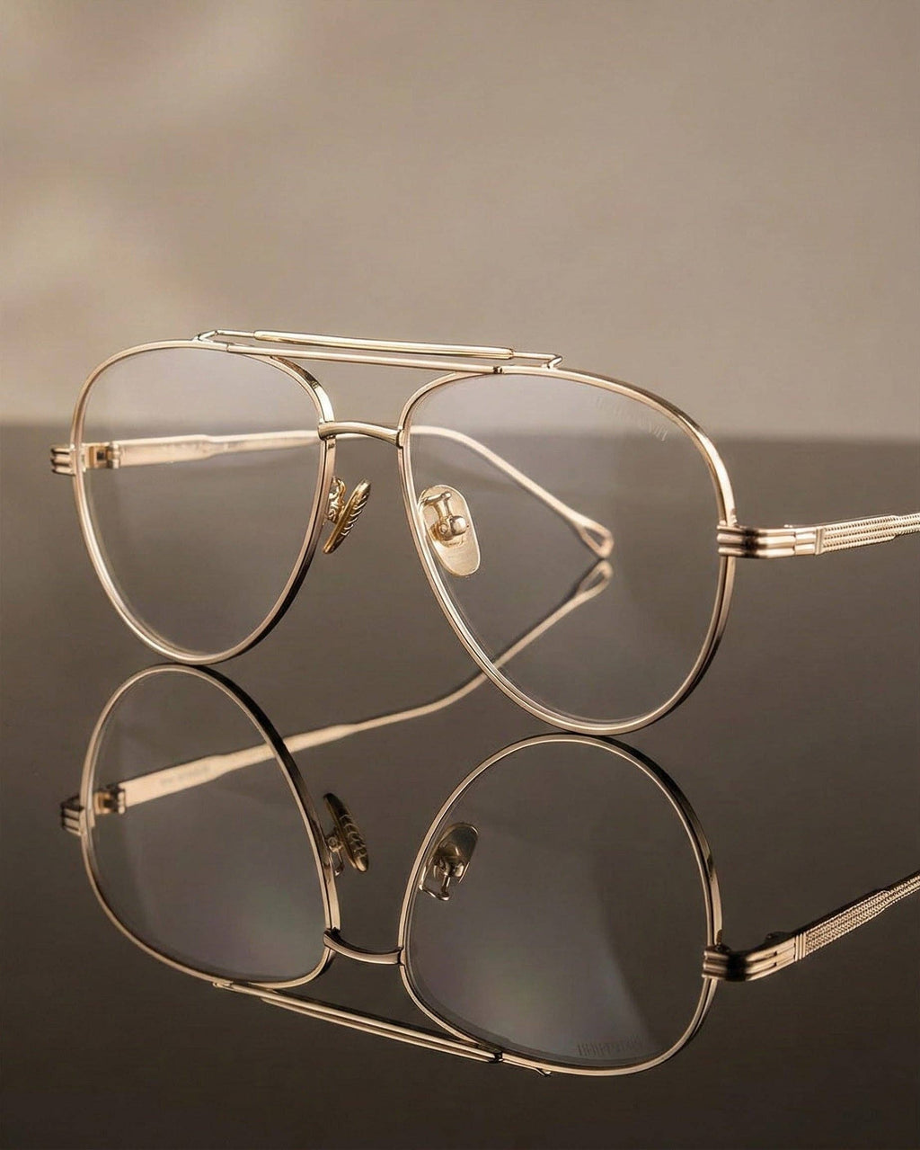 Spencer Blue Light Glasses: Gold Sunglasses