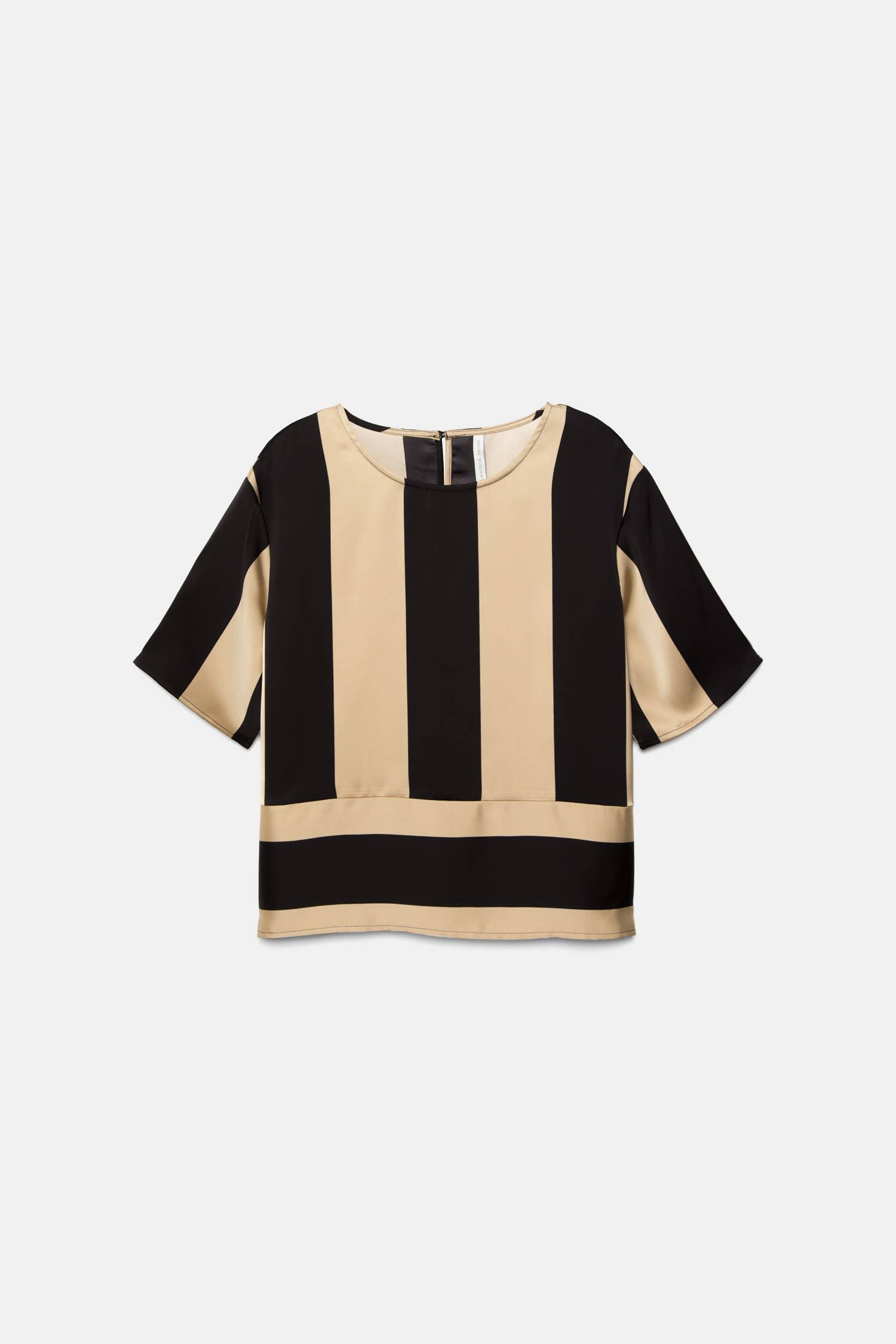 Satin Striped Blouse and Pant Set