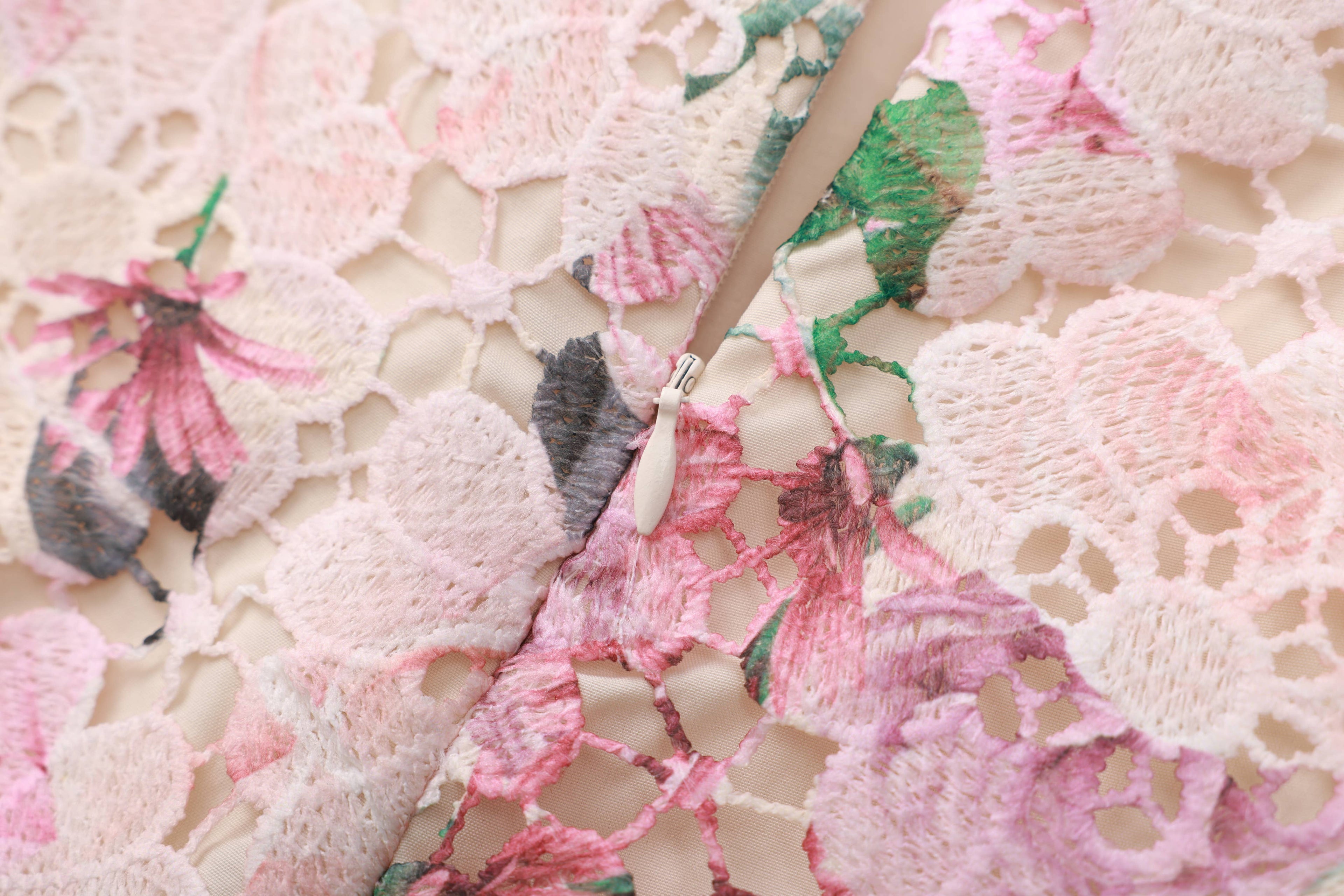 Lace Embroidered Wide Leg