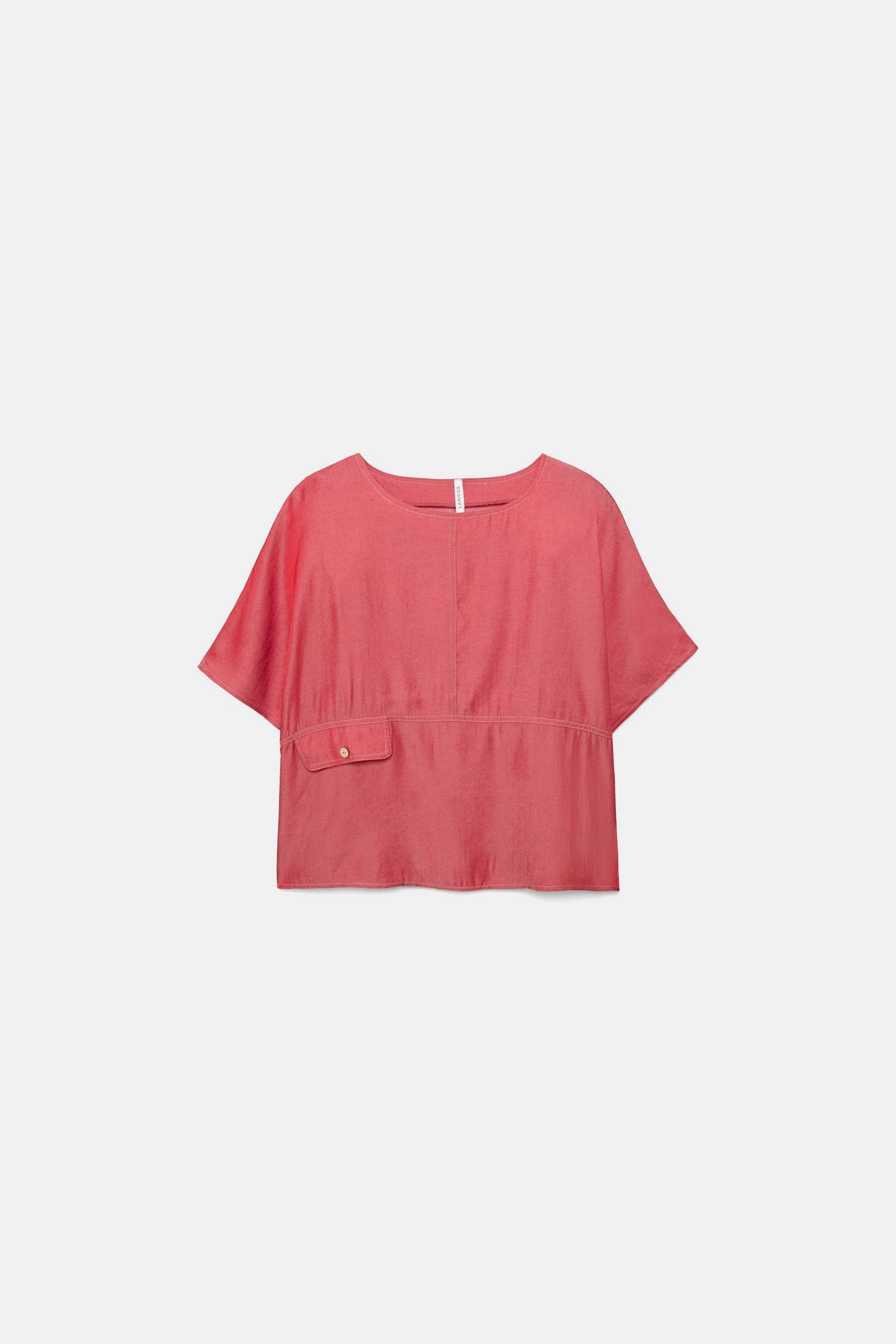 Cherry Red Blouse and Pant Set