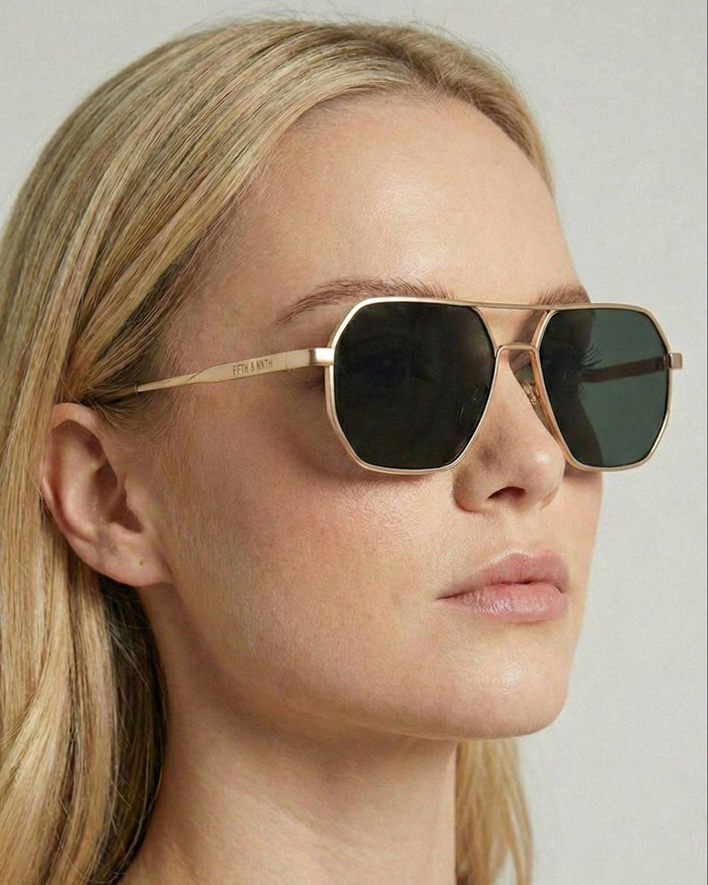 Nola Green/Gold Sunglasses