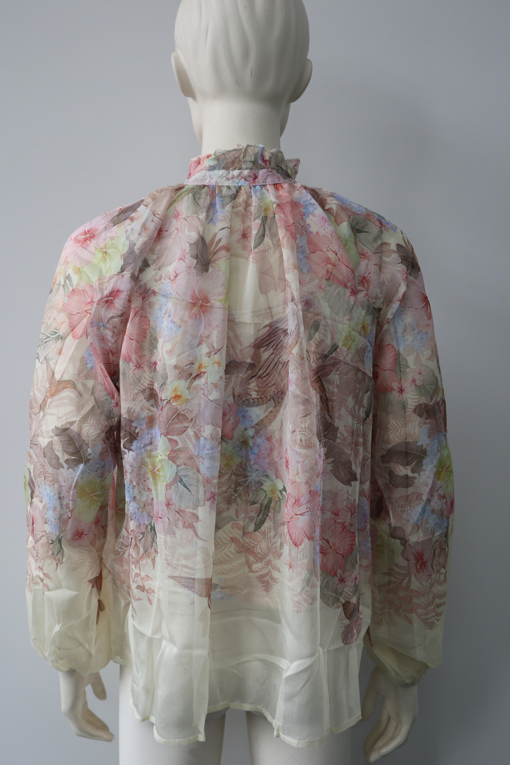 Tropical Floral Blouse and Shorts Set