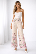 Lace Embroidered Wide Leg