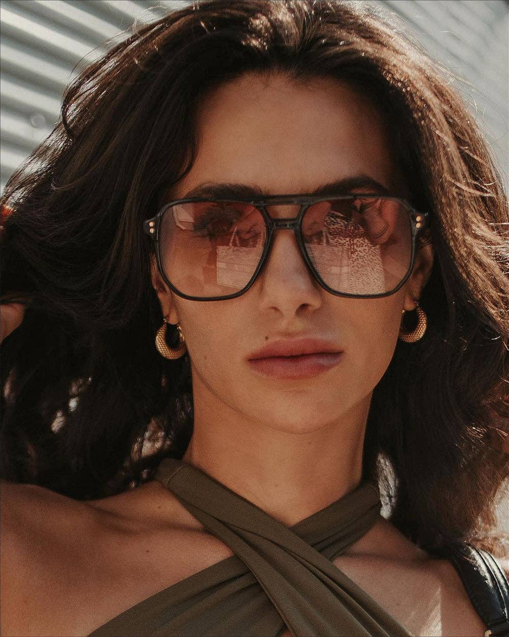 Skye Black/Rose Sunglasses